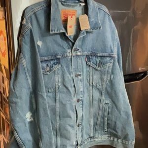 Levi’s Vintage Distressed Relaxed Trucker Jacket NWT Retail $98 Size 3XL